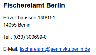 Kontakt Fischerei-Amt