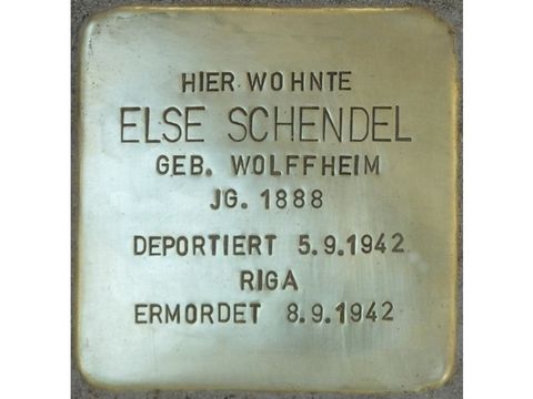 Stolperstein Else Schendel (Bild: Stolpersteine-Initiative CW, Hupka)