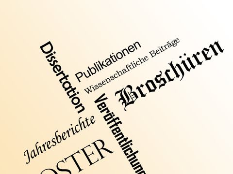 Text: Poster, Broschüren, Publikatiionen usw.