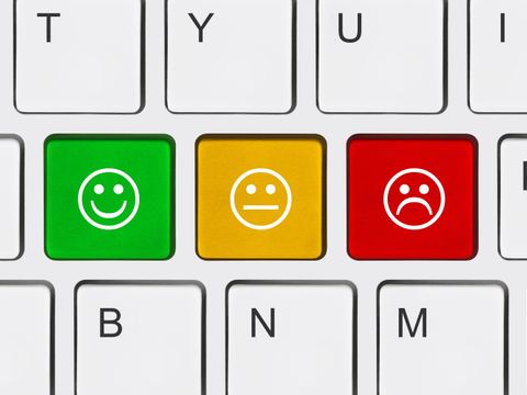 Computertastatur mit Smile-Tasten