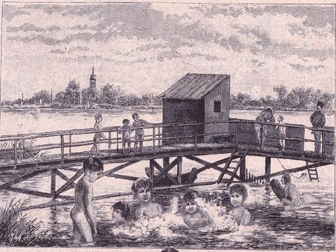 Das Waisenhaus Rummelsburg - Zeichnung aus der Deutschen Illuistrierten Zeitung, 11/1884