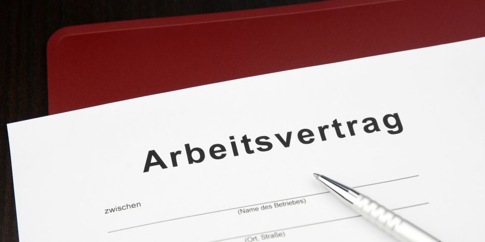 Muster-Formular Arbeitsvertrag