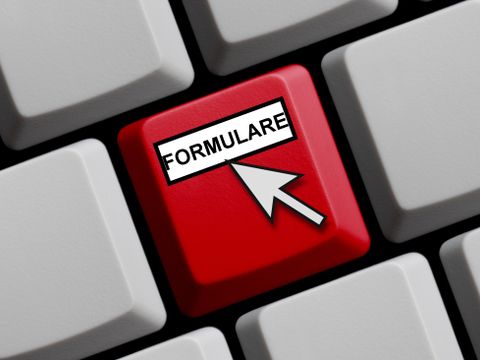 Tastatur mit Formulare-Button