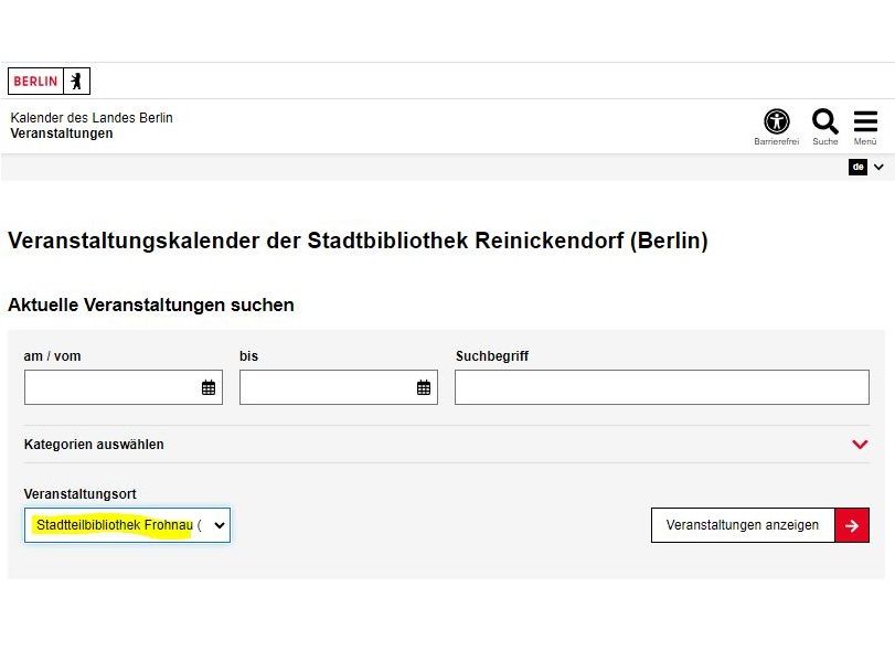 Suche nach Veranstaltungen im berlin.de-Kalender