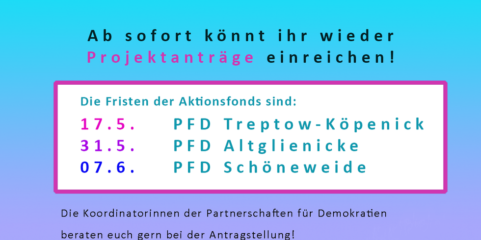 Aktionsfonds der Partnerschaften 2022 - Sharepic