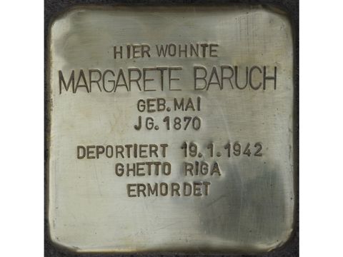 Stolperstein für Margarete Baruch