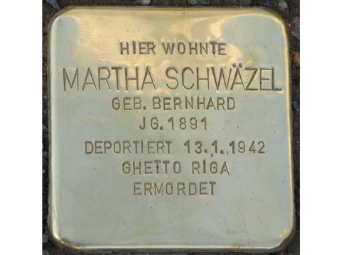 Stolperstein für Martha Schwärzel