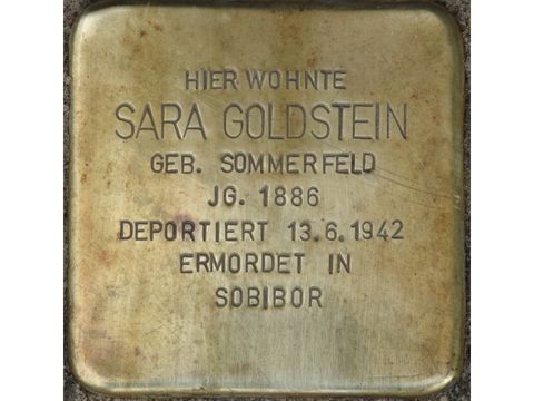Stolperstein Sara Goldstein (Bild: Stolpersteine-Initiative CW, Hupka)