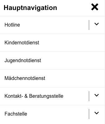 Hauptnavigation Berliner Notdienst Kinderschutz