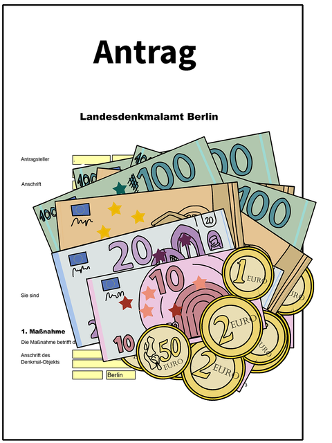 Antrag auf Förderung
