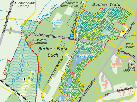 Karte des NSG (Bild: SenUMVK)