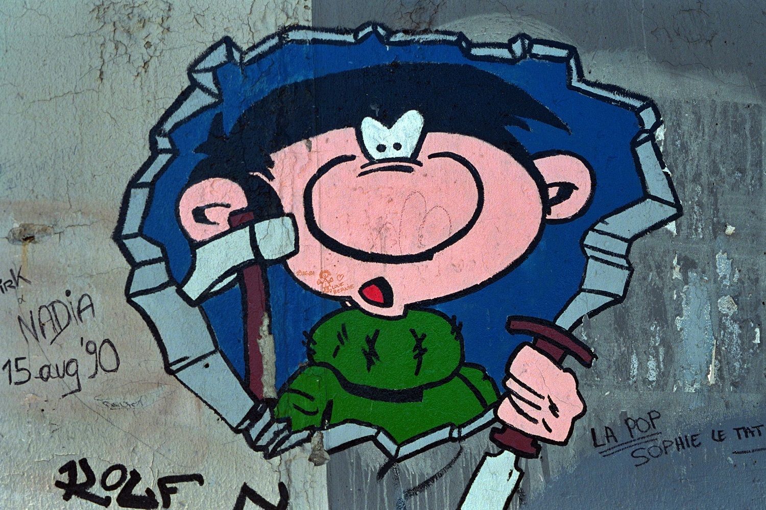 Graffiti an der Berliner Mauer