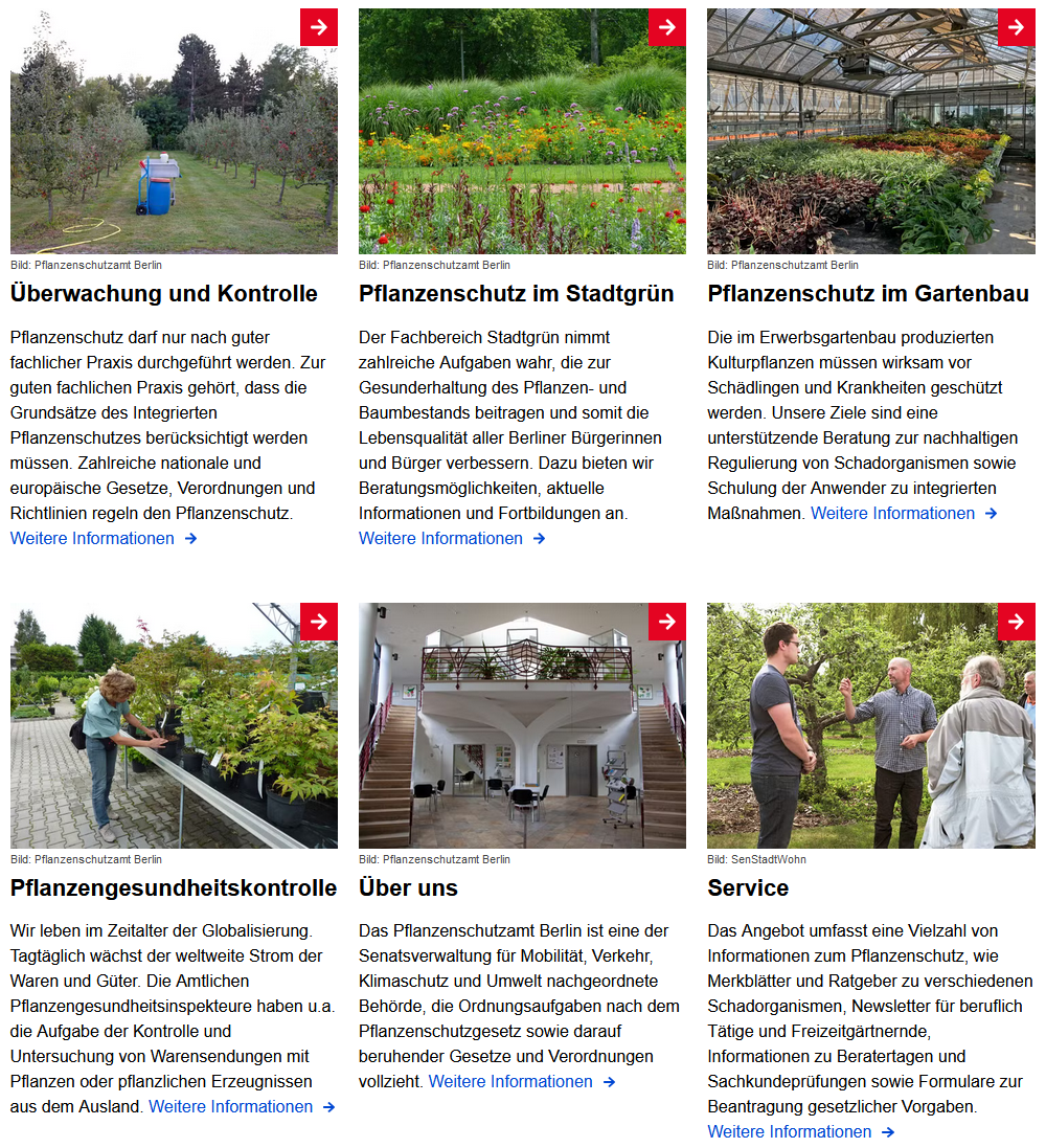 Start-Seite Pflanzen-Schutz-Amt