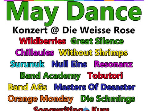 Flyer für das Konzert "May Dance" organisiert der Leo Kestenberg Musikschule