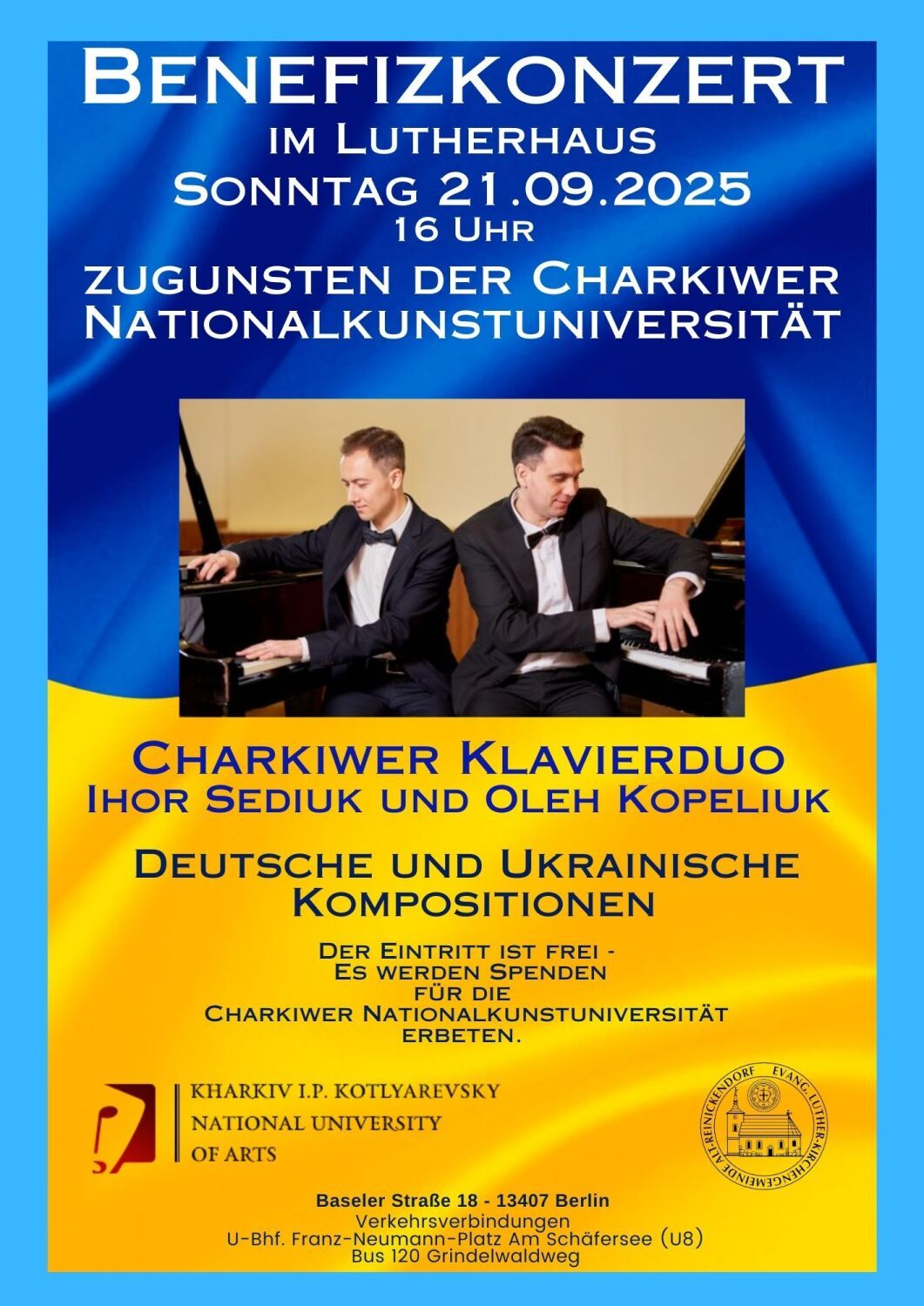 Benefizkonzert Charkiw Kunstuniversität 21.09.25 LH Flyer - 1