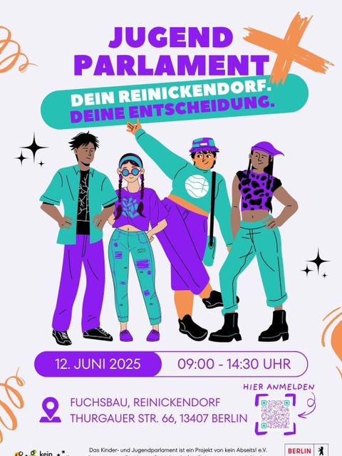 Plakat Kinder- und Jugendparlament (Bild: kein Abseits e.V.)