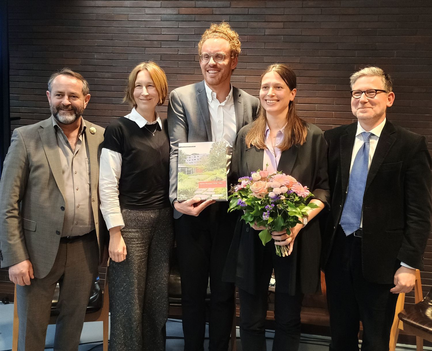 Buchvorstellung Walter Rossow: Dr. Christoph Konrad (Verleger), Dr. Leonie Glabau (LDA), Prof. Dr. Christoph Rauhut (LDA), Dr. des. Sarah Wiesner (Autorin), Prof. Dr. Markus Jager (Leibniz Universität Hannover) v.l.