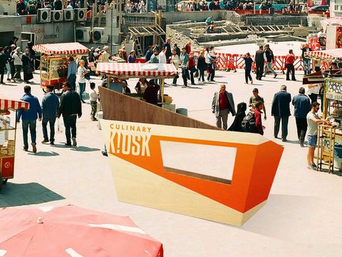 Culinary-Kiosk-Marktplatz-Montage