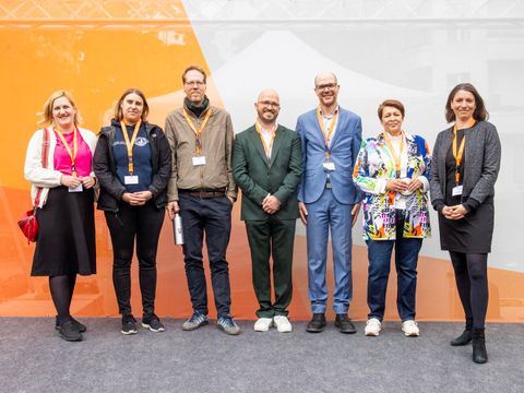Von rechts nach links: Dr. Saskia Ellenbeck, Ute Schäfer, Dr. Benjamin Bongardt, Christopher Schriner, Florian Schmidt, June Tomiak, Wiebke Neumann (Bild: BSR)