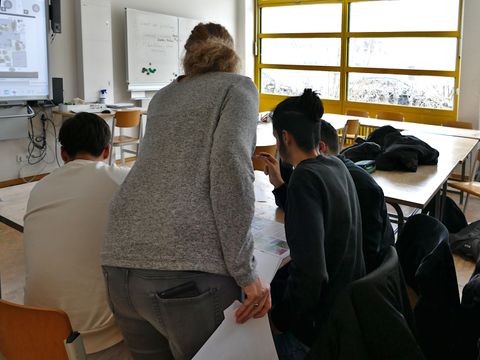 Hybride Beteiligung zum Schulhof des Thomas-Mann-Gymnasiums im Märkischen Viertel