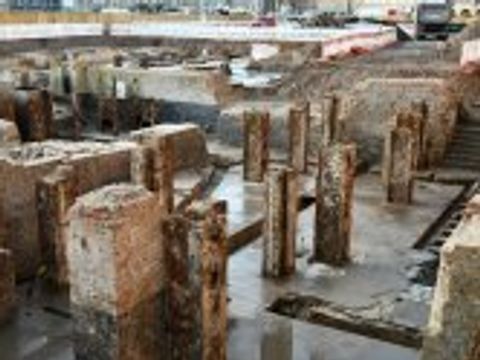 Mitte Molkenmarkt Grabung Elekrizitätswerk Spandauer Str