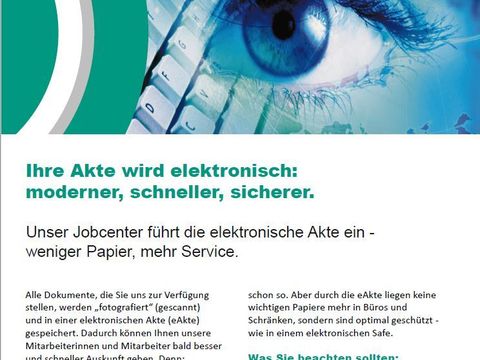 Flyer zur Einführung der eAkte