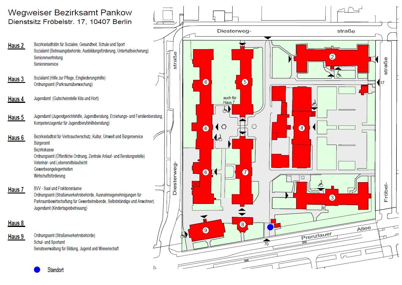 Übersicht Standort Fröbelstraße 17