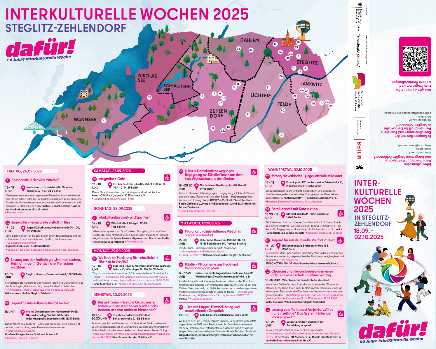 Faltflyer Interkulturelle Woche Steglitz-Zehlendorf
