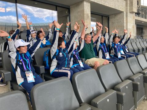 Taiwanesische Athlet:innen der Special Olympics zu Besuch im Olympiastadion