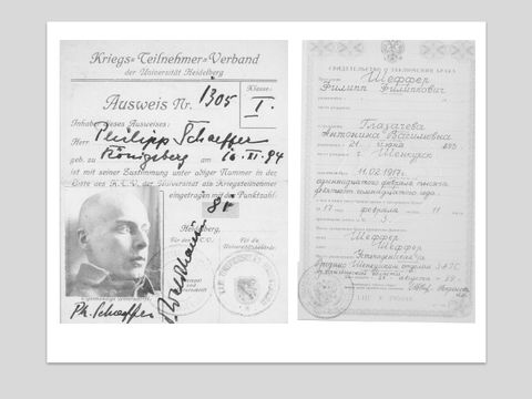 Kriegsteilnehmerausweis, Heiratsurkunde (Bild: Antonie Grill)