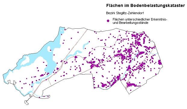 Karte Bodenbelastungskataster