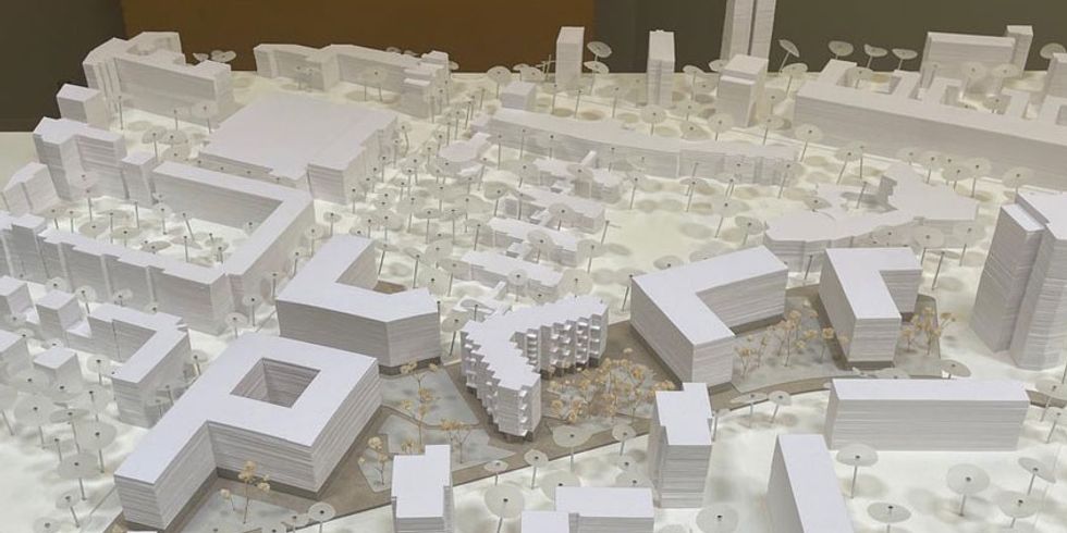 Städtebauliches Modell des Quartiers an der Franz-Künstler-Straße