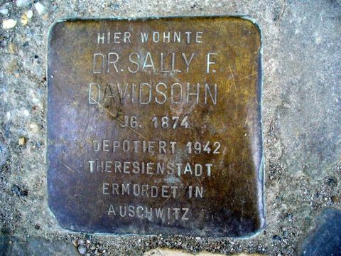 Stolperstein für Dr. Sally Davidsohn