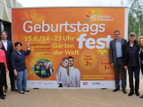 PK Geburtstagsfest "40 Jahre - Wir feiern Marzahn-Hellersdorf" - Enthüllung des Plakates