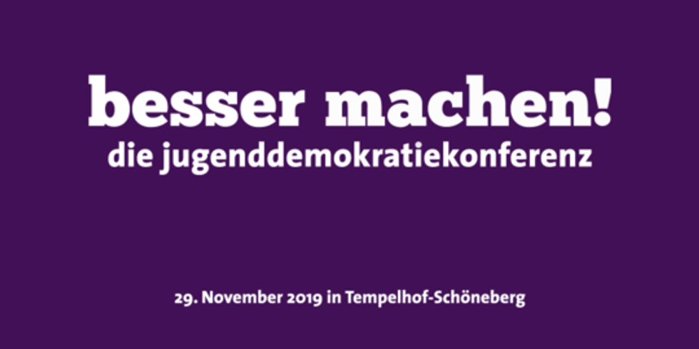 Postkarte Jugenddemokratiekonferenz
