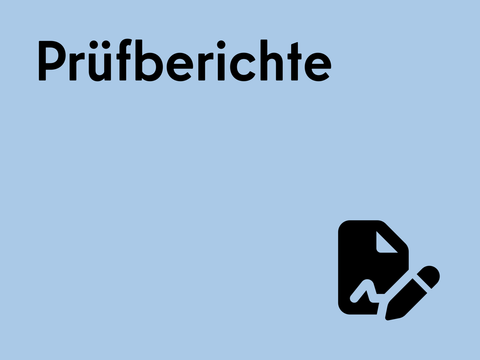 Bildkachel Prüfberichte