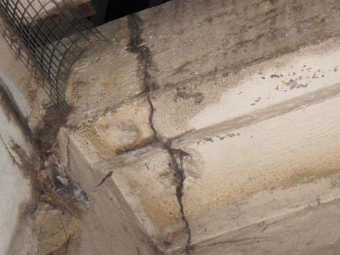 Beispiel für Brückenschäden im Verkehrsknoten Marzahn (Bild: SenUVK)