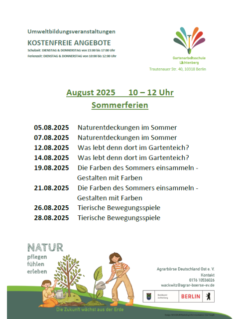 Monatsplakat 08-2025 (Bild: Bezirksamt Lichtenberg)