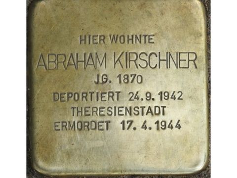 Stolperstein Abraham Kirschner (Bild: Stolpersteine-Initiative CW, Hupka)