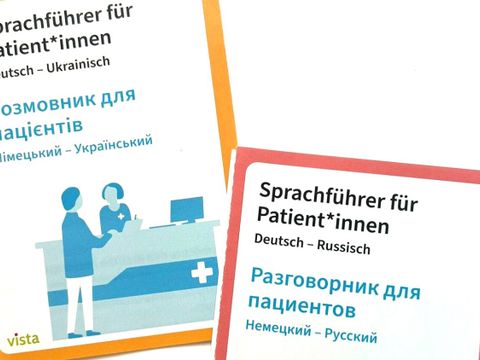 Die Peer-Gruppe entwickelte kleine Heftchen mit den wichtigsten Fragen und Problemen, die in der Arztpraxis vorgelegt werden können