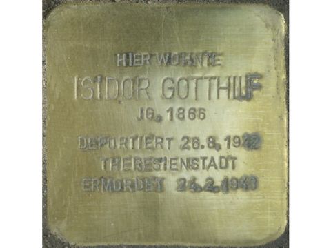 Stolperstein Isidor Gotthilf (Bild: Stolpersteine-Initiative CW, Hupka)