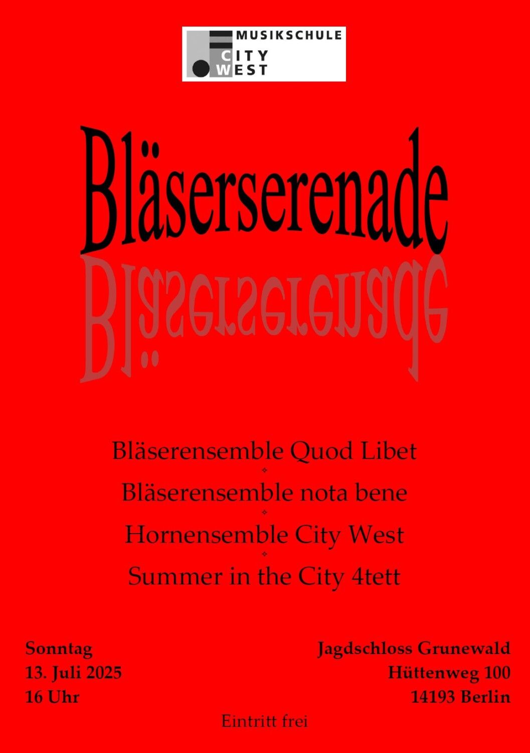 Bläserserenade im Jagdschloss