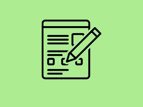 Grafik eines Formulars