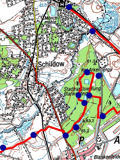 Wanderkarte (Bild: Berliner Forsten)