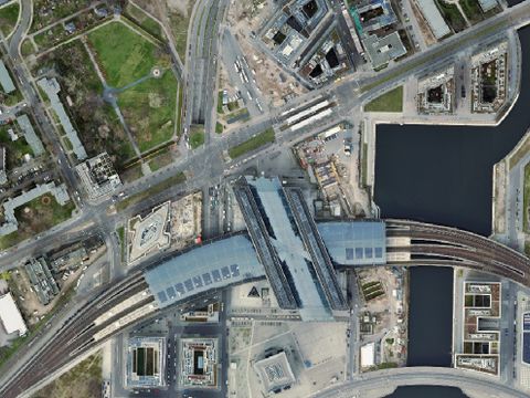 Berlin Hauptbahnhof, Luftbild 2024