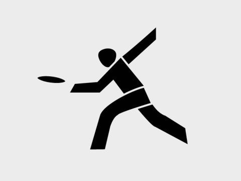 Ultimate-Frisbee Piktogramm