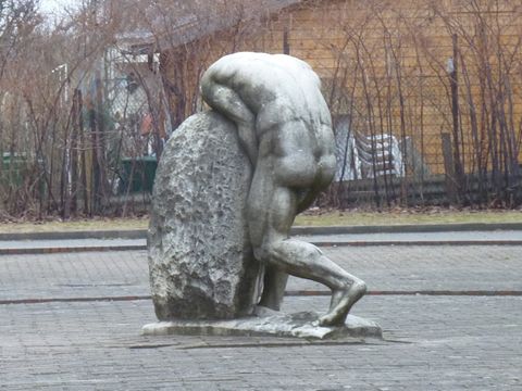 Sysiphos (Ansicht von der Rückseite), 5.3.2011, Foto: KHMM