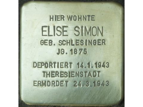 Stolperstein für Elise Simon
