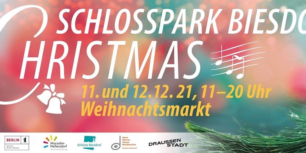 Grafik Erster Weihnachtsmarkt im Schlosspark Biesdorf