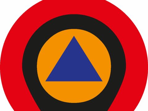 Offizielles bundesweite Logo für Notanlaufstellen (sogenannten Katastrophenschutz-Leuchttürme)